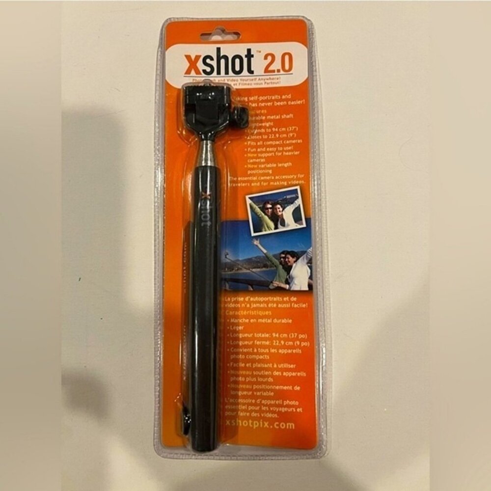 XShot 2.0 Extendable Selfie Stick For Cameras & Smartphones Adjustable 9" To 37"
